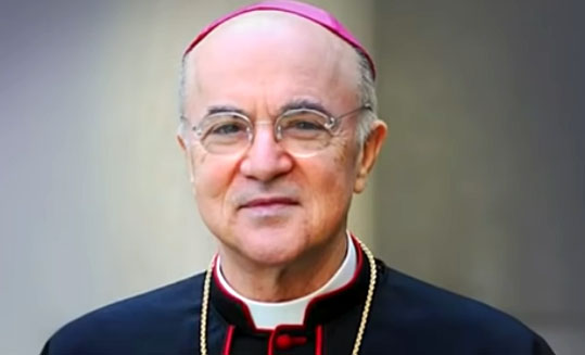 Archbishop Vigano: ‘Manifesto’ needed to fight coup by looming ‘planetary dictatorship
