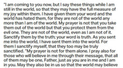 Sept. 15, 2025: ‘I have made you known to them’