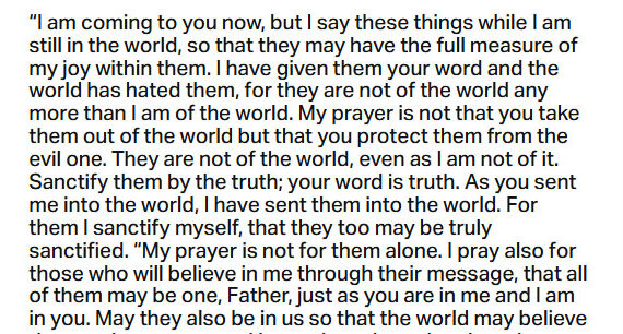 Sept. 15, 2025: ‘I have made you known to them’ Sept. 15, 2025: ‘I have made you known to them’