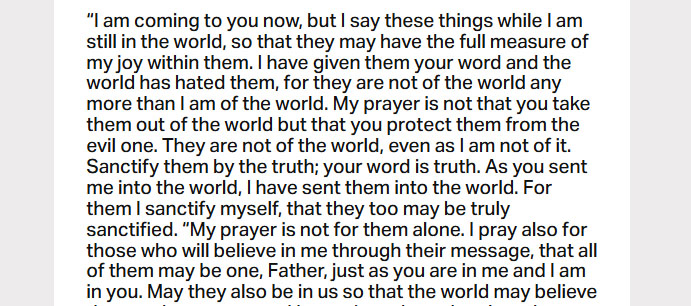 Sept. 15, 2025: ‘I have made you known to them’ Sept. 15, 2025: ‘I have made you known to them’