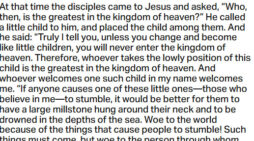 Sept. 8, 2025: ‘…. Unless you change and become like little children ….’
