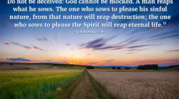 ‘A man reaps what he sows’