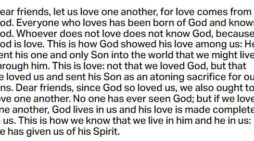 Oct. 6: ‘If we love one another, God lives in us’