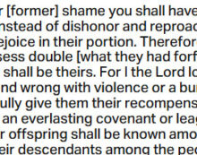 Oct. 23: ‘In my faithfulness I will reward my people’ Oct. 23: ‘In my faithfulness I will reward my people’