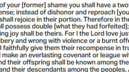 Oct. 23: ‘In my faithfulness I will reward my people’