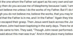 Oct. 2: ‘Why then do you accuse me of blasphemy because I said, “I am God’s Son”?’