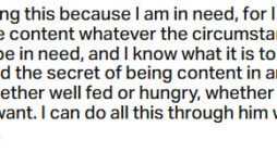 Oct. 21: ‘I can do all this through him who gives me strength’