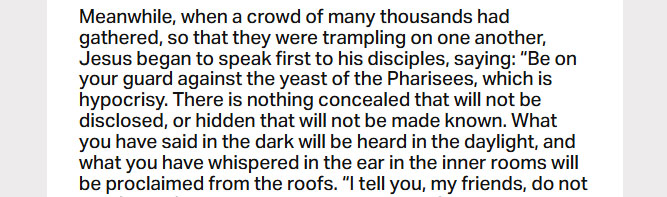 Nov. 26: ‘There is nothing … hidden that will not be made known’