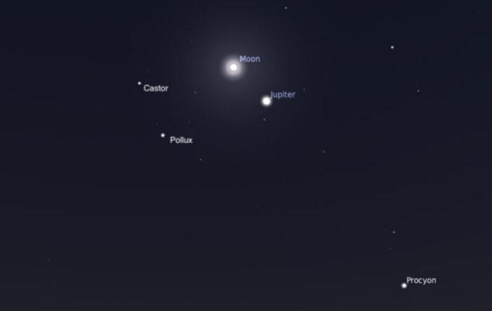 The sky, Jan. 25-30: The Moon and Jupiter stand out on Jan. 30