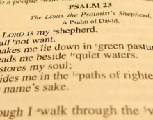 ‘I will fear no evil: For thou art with me’