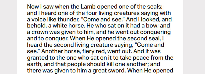 Jan. 6: ‘Then another horse came out, a fiery red one….’