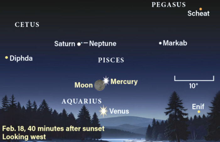 The sky, Feb. 15-20: Dark sky for the clusters and planets