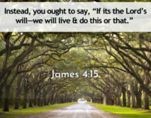 March 18: ‘Why, you do not even know what will happen tomorrow’