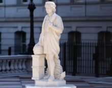 Christopher Columbus and ‘resurrected’ statue find a sanctuary . . . in the White House
