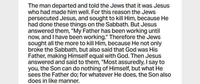 October 7: ‘Truly, I tell all of you … the Son can do nothing on his own accord’